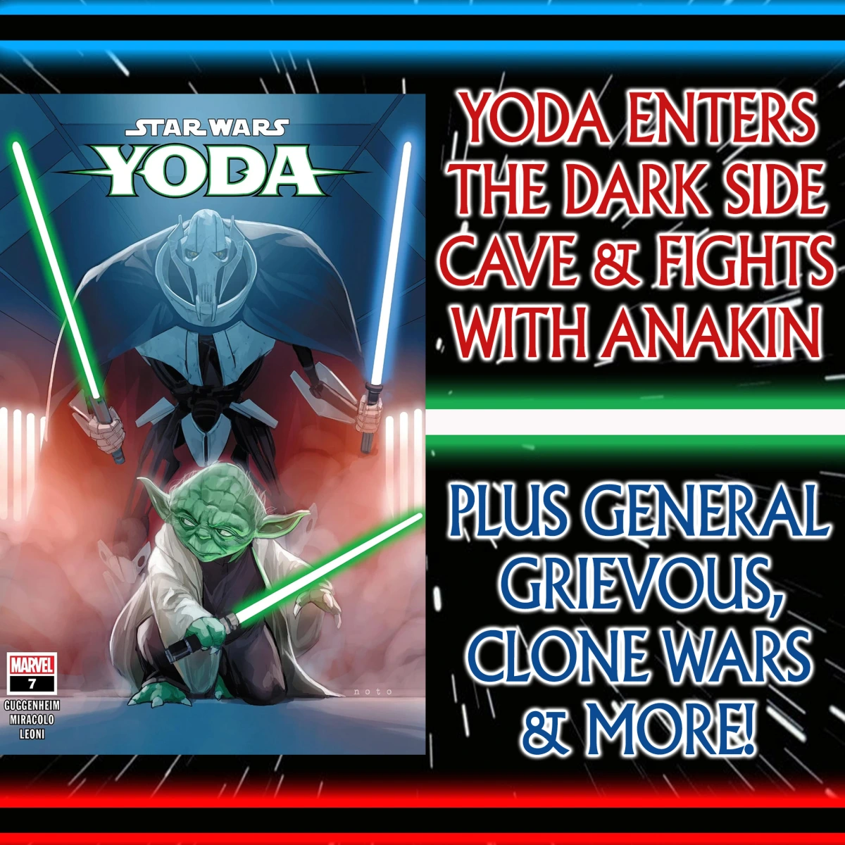 Star Wars: Comics In Canon – Yoda Series Vol 2: Yoda Enters The Dark Side Cave And An Old Mission With Anakin, Plus General Grievous & The Cave of Evil (Yoda Volume 2: #7-10) – Ep 139